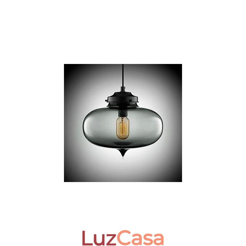 Pendente Bubble Design 1 Luz Minimalista Pintura em Ferro
