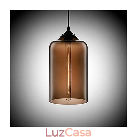 Garrafa Design Pendente 1 Luz Conciso Ferro Pintura Garrafa Design Pendente 1 Luz Conciso Ferro Pintura