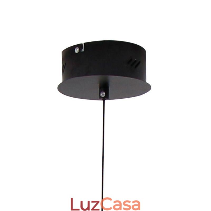 Luminária pendente moderna com faixa preta regulável