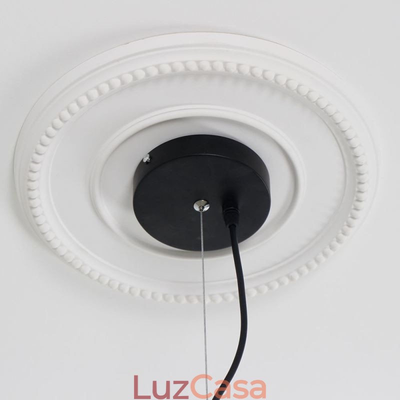 Lustre de ferro moderno, luminária pendente de ferro simples