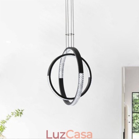 Lustre moderno 2 anéis pingente iluminação jantar Lustre moderno 2 anéis pingente iluminação jantar
