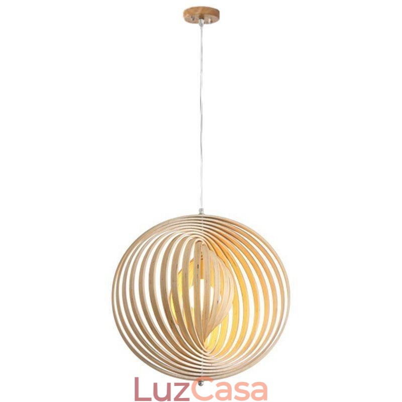 Lustre moderno de bola redonda luminária pendente de tília