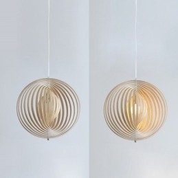 Lustre moderno de bola redonda luminária pendente de tília