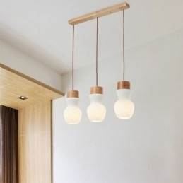 Luminária pendente de vidro japonesa, decoração criativa, luz suspensa