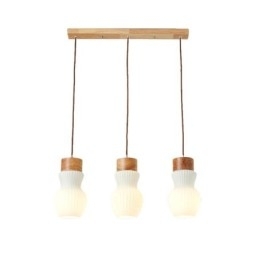 Luminária pendente de vidro japonesa, decoração criativa, luz suspensa