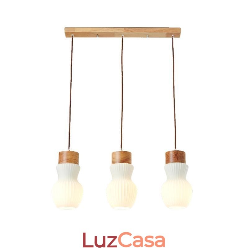 Luminária pendente de vidro japonesa, decoração criativa, luz suspensa