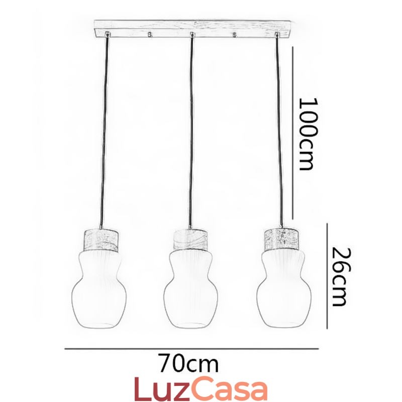 Luminária pendente de vidro japonesa, decoração criativa, luz suspensa