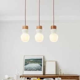 Luminária pendente de vidro japonesa, decoração criativa, luz suspensa