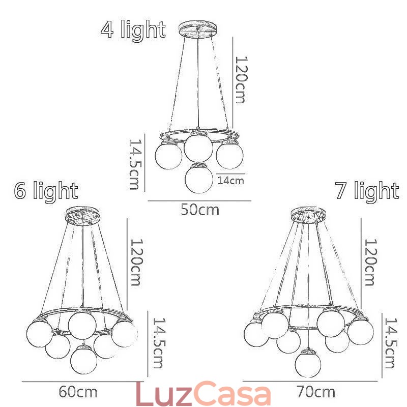 Lustre de madeira japonês Molecule Pendant Light