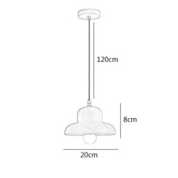 Chapéu de luz pendente de madeira japonesa
