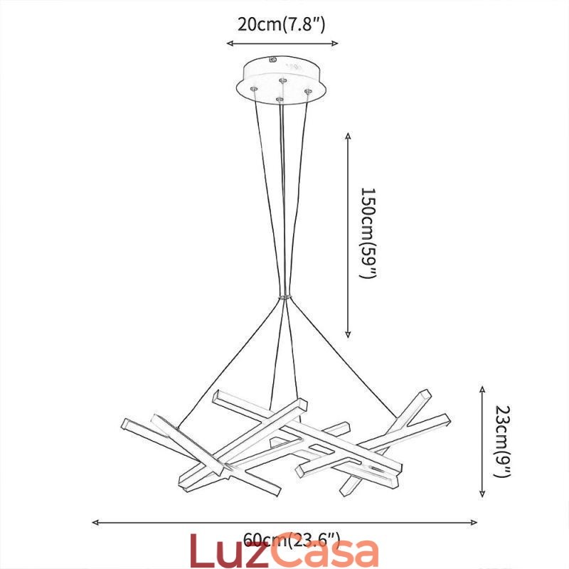 Lustre Pós-moderno Nordic Tree Branch Pendant Lamp