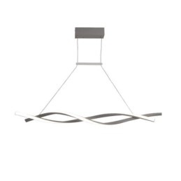 Luminária pendente moderna com design de torção, luminária suspensa para jantar