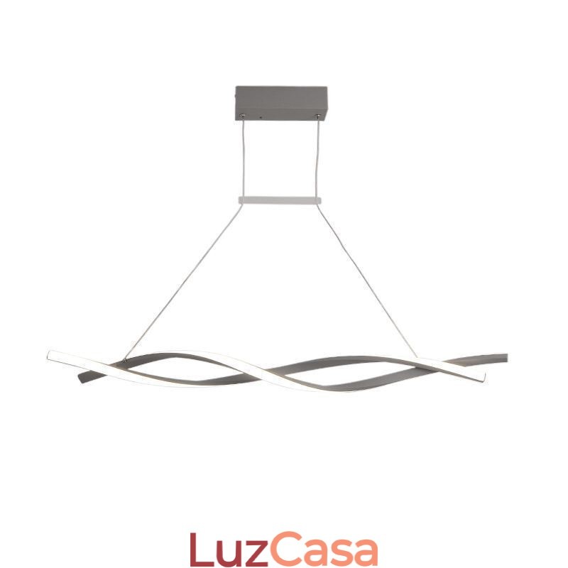 Luminária pendente moderna com design de torção, luminária suspensa para jantar