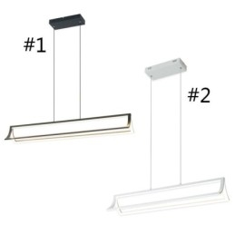 Luminária pendente moderna para livros, iluminação suspensa para sala de estar