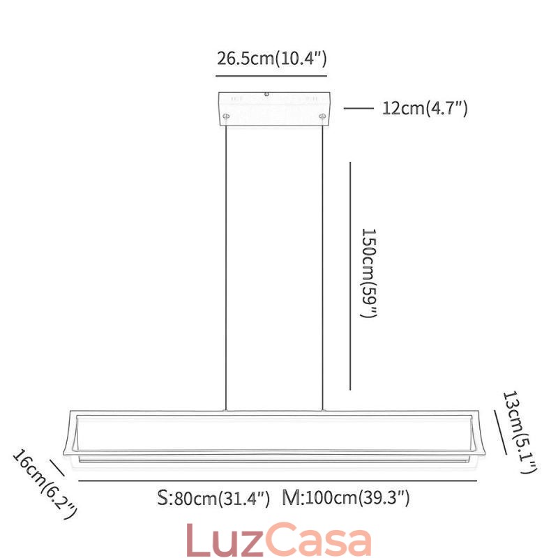 Luminária pendente moderna para livros, iluminação suspensa para sala de estar