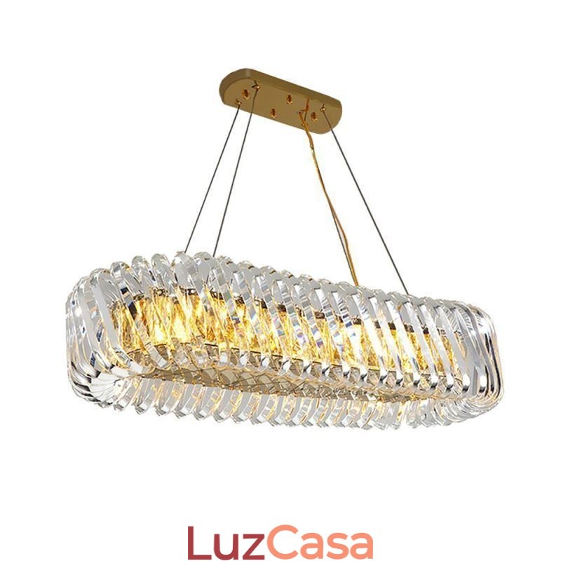 Lustre de vidro de luxo estilo europeu