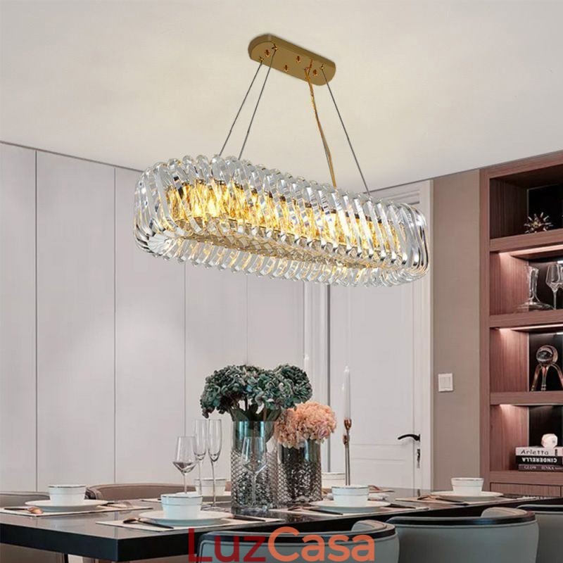 Lustre de vidro de luxo estilo europeu