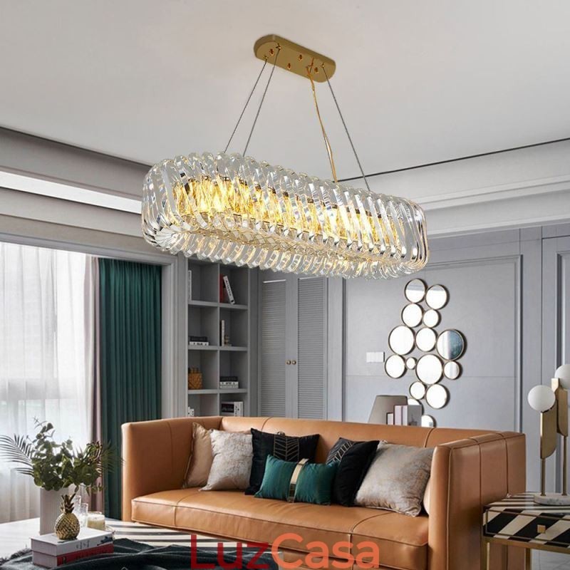 Lustre de vidro de luxo estilo europeu