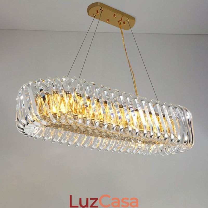 Lustre de vidro de luxo estilo europeu