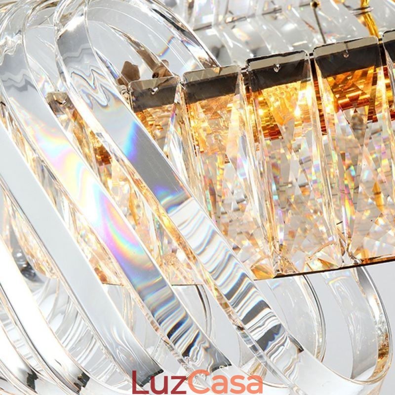 Lustre de vidro de luxo estilo europeu