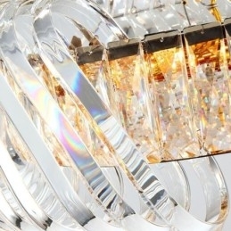 Luminária pendente europeia redonda de vidro para decoração
