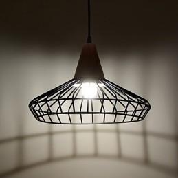 Lustre de Metal com Pintura Contemporânea Moderna