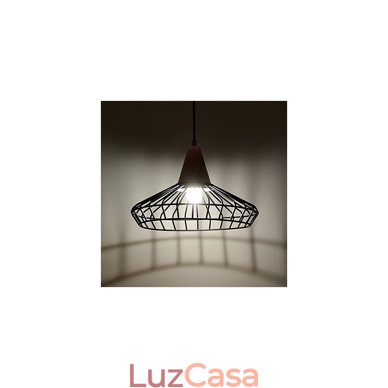 Lustre de Metal com Pintura Contemporânea Moderna