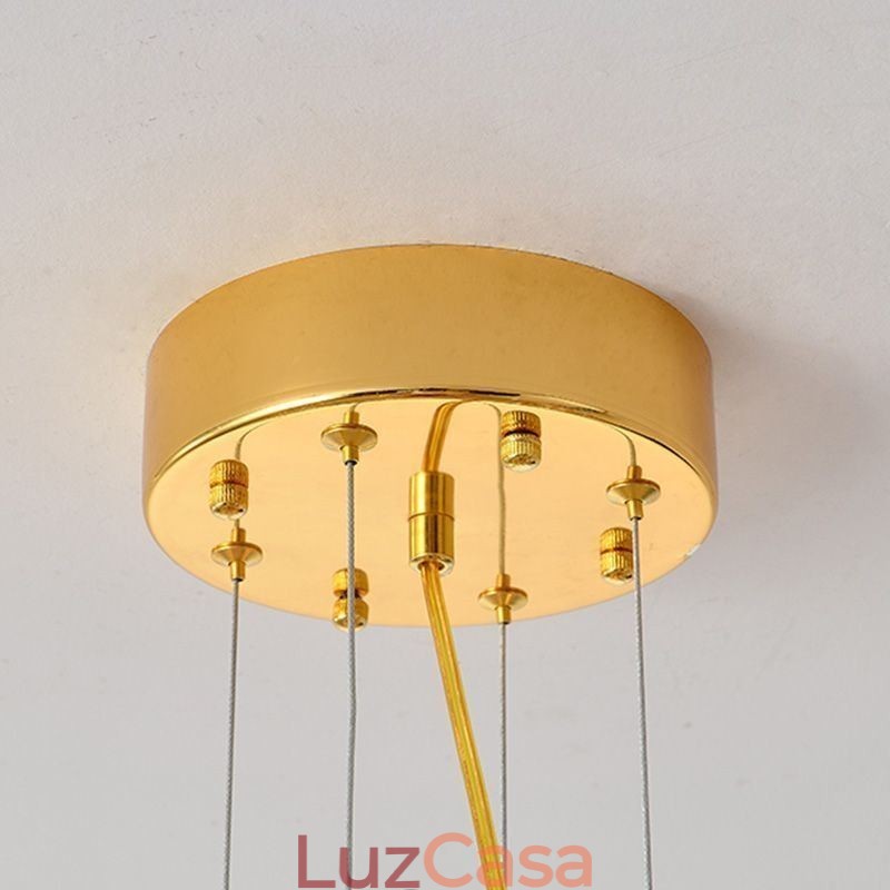 Lustre de vidro concha moderno luzes de jantar