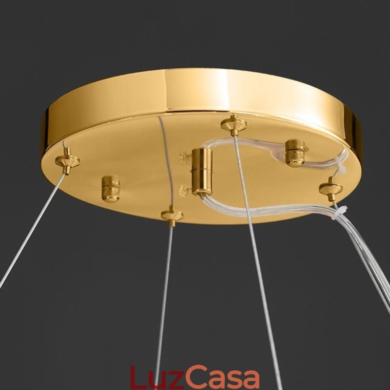 Lustre de vidro artístico Pena Redondo Pendente Luz