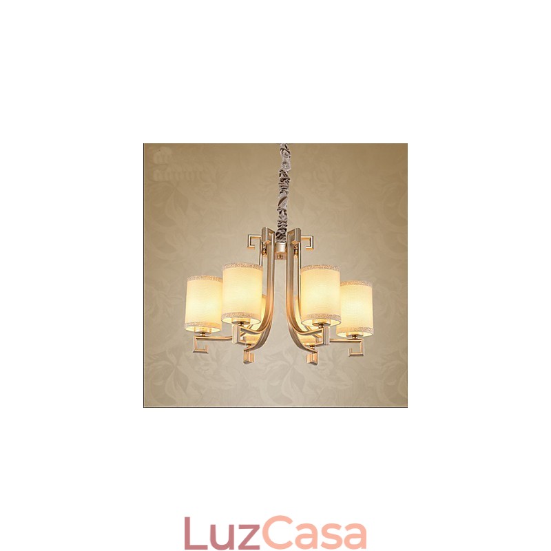 Lustre de estilo chinês Ferro Cobre Imitação Lâmpadas de Ar