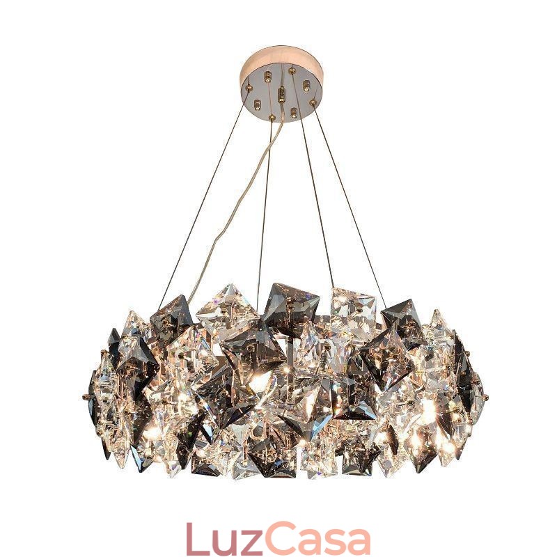 Lustre de vidro de luxo leve moderno e minimalista luminária pendente sala de estar