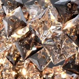 Lustre de vidro de luxo leve moderno e minimalista luminária pendente sala de estar