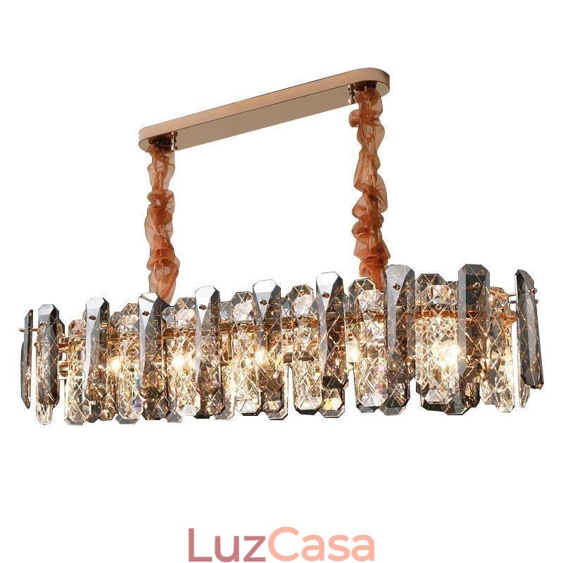 Luminária pendente de vidro moderna Luminária de luxo para pendurar Jantar