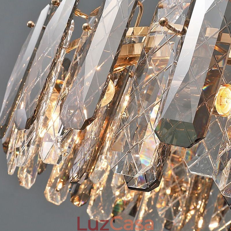 Luminária pendente de vidro moderna Luminária de luxo para pendurar Jantar