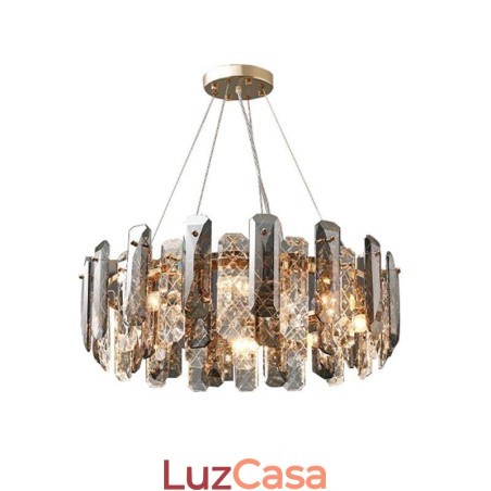 Luminária pendente de vidro europeia de luxo