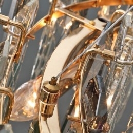 Luminária pendente de vidro europeia de luxo