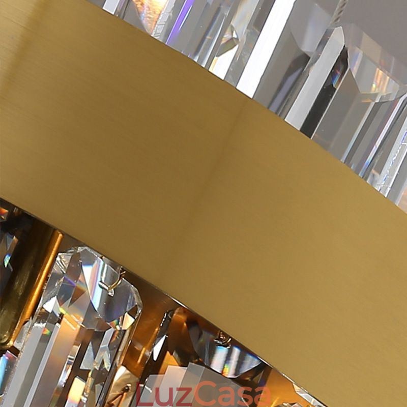 Lustre de vidro de luxo estilo europeu luz pendente sala de estar