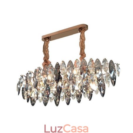 Luminária pendente de luxo leve decoração para casa lustre de vidro sala de estar Luminária pendente de luxo leve decoração para casa lustre de vidro sala de estar