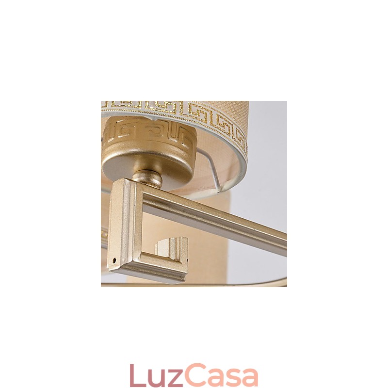 Lustre de estilo chinês Ferro Cobre Imitação Lâmpadas de Ar