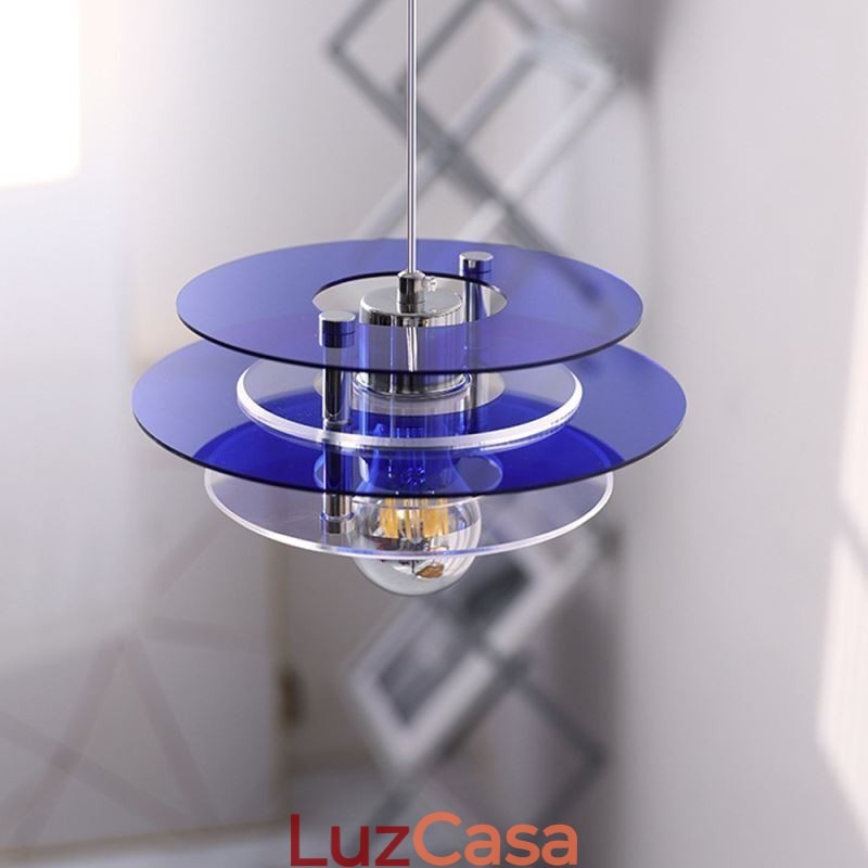 Luminária pendente nórdica pós-moderna decoração acrílica luz suspensa