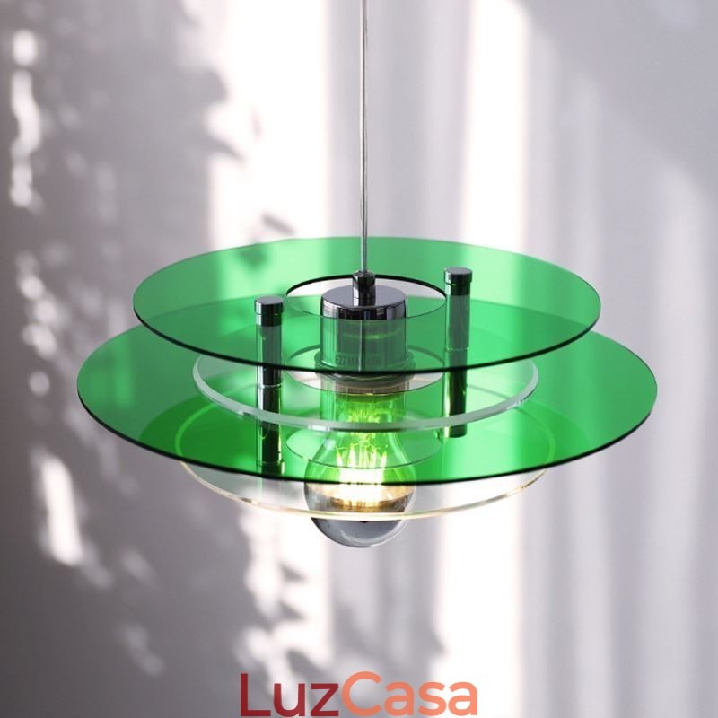 Luminária pendente nórdica pós-moderna decoração acrílica luz suspensa