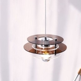 Luminária pendente nórdica pós-moderna decoração acrílica luz suspensa