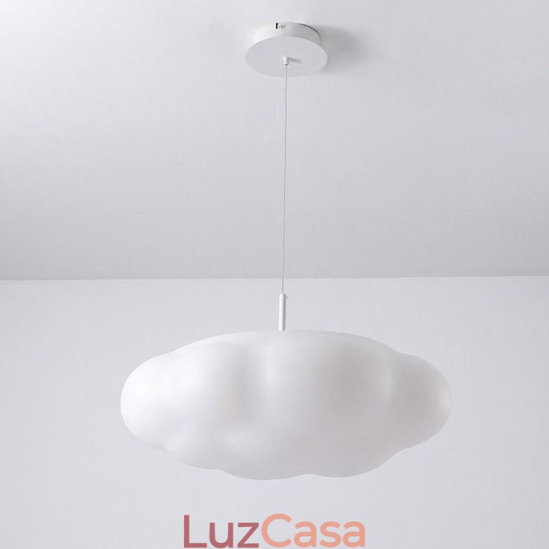 Luminária Pendente Criativa Luminária Pendente Nuvem Branca