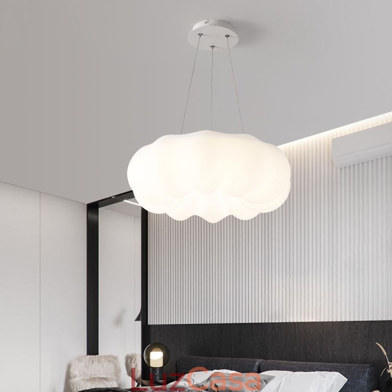 Luminária pendente nórdica Criatividade Forma de abóbora Luzes suspensas