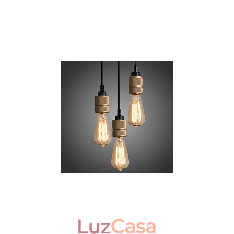 Lustre Mini Estilo Moderno Contemporâneo Metal