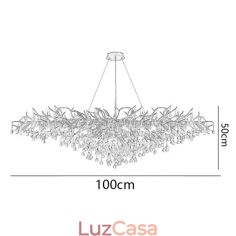Lustre de cristal de luxo dourado moderno teto pendurado lâmpada jantar