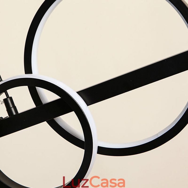 Moderno Vidro Bolha Pendente Luz Preto Longo Suporte Lâmpadas