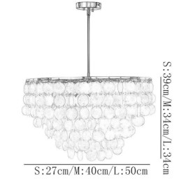 Luminária pendente europeia em concha Luminária pendente contemporânea