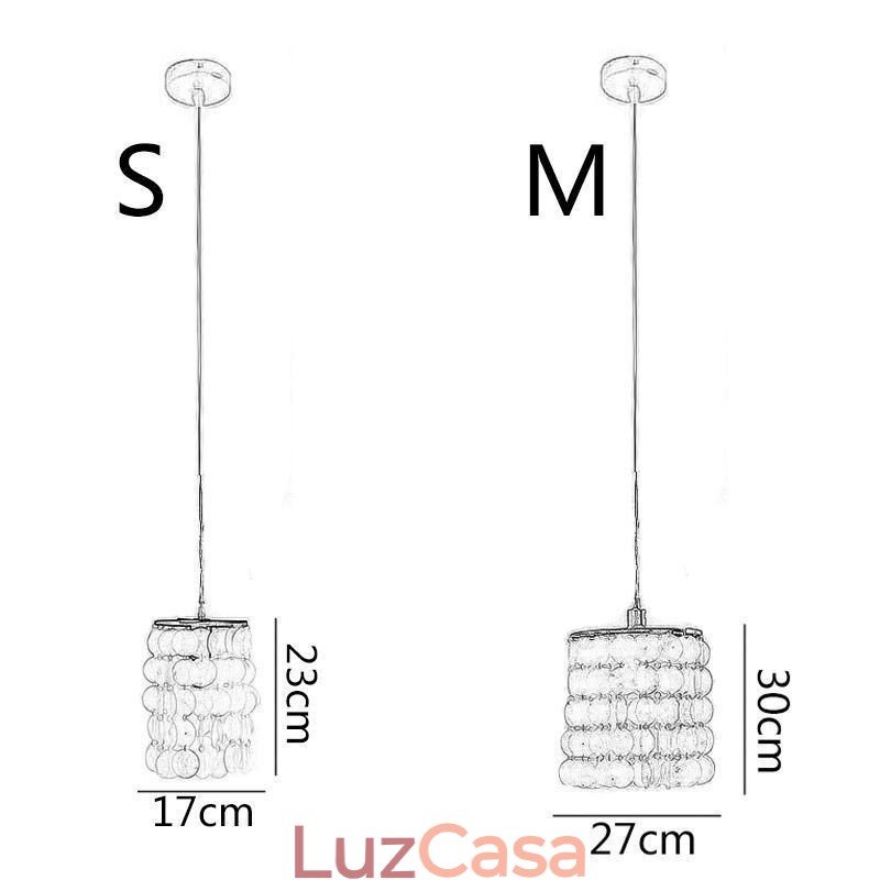 Luminária pendente Capiz moderna Mini contemporânea para teto, iluminação para sala de jantar