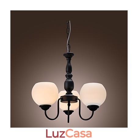 Lustre de bronze estilo vela clássico tradicional